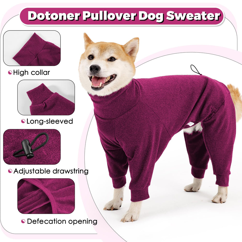 Dotoner sweater uses high-stretch fabric for comfortable all-day wear