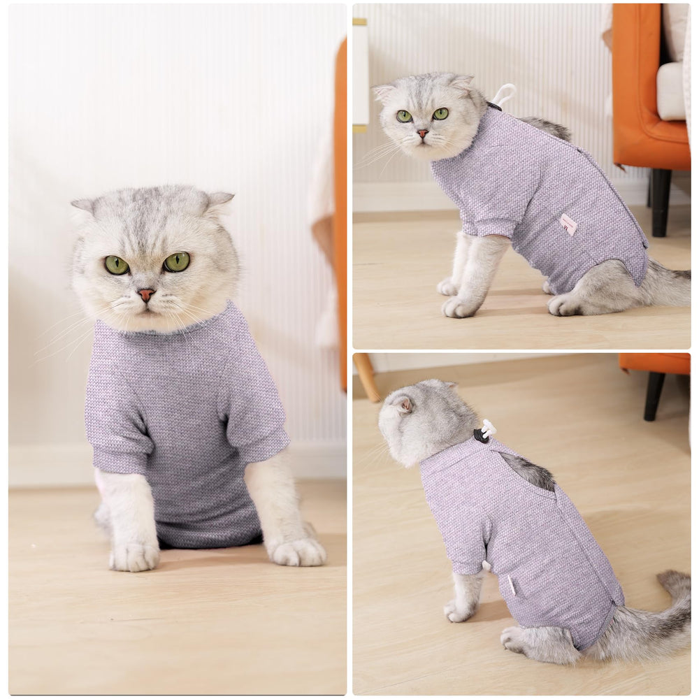 Dotoner unisex-cat recovery suit offers versatile post-surgery coverage