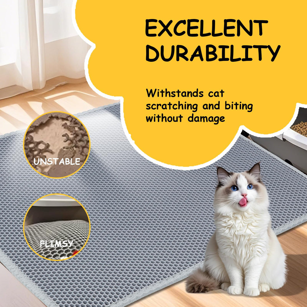DOTPURFECT mat measures 24x15 inches in grey