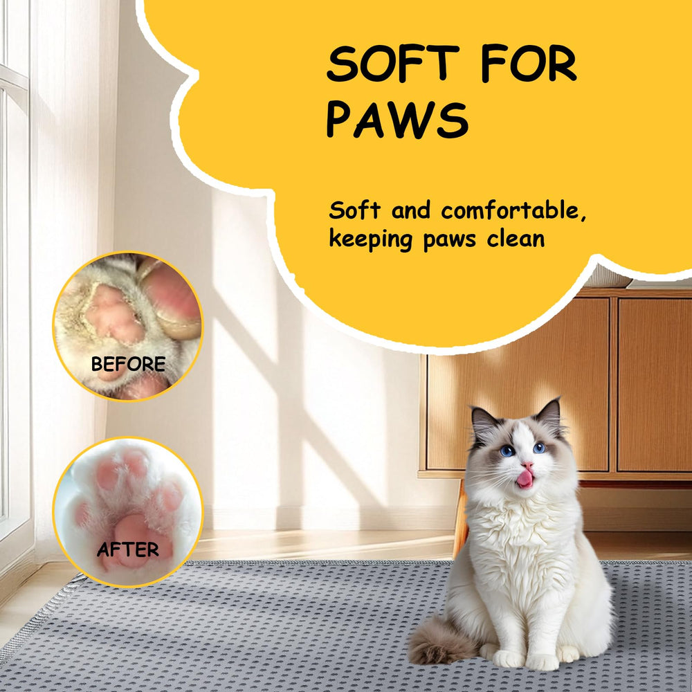 DOTPURFECT mat has a non-slip design for stable placement