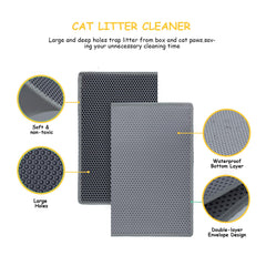 DOTPURFECT mat features a convenient one-side opening for cleaning