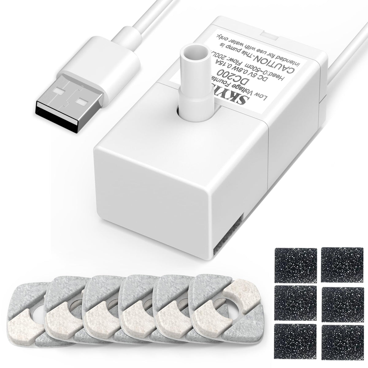 Dotzrin cat fountain pump compatibility with Veken 50oz and 95oz models for easy replacement.