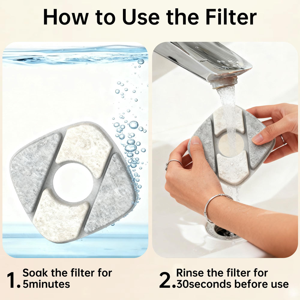 Dotzrin six-pack filters help maintain fresh-tasting water.