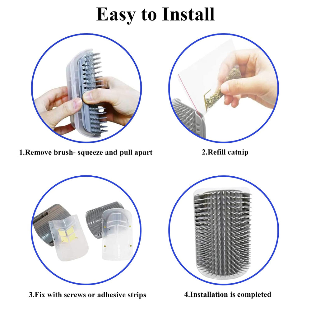 DOUBLE 2 C easy-install kit with screws and adhesive strips for secure mounting