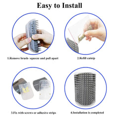 DOUBLE 2 C easy-install kit with screws and adhesive strips for secure mounting