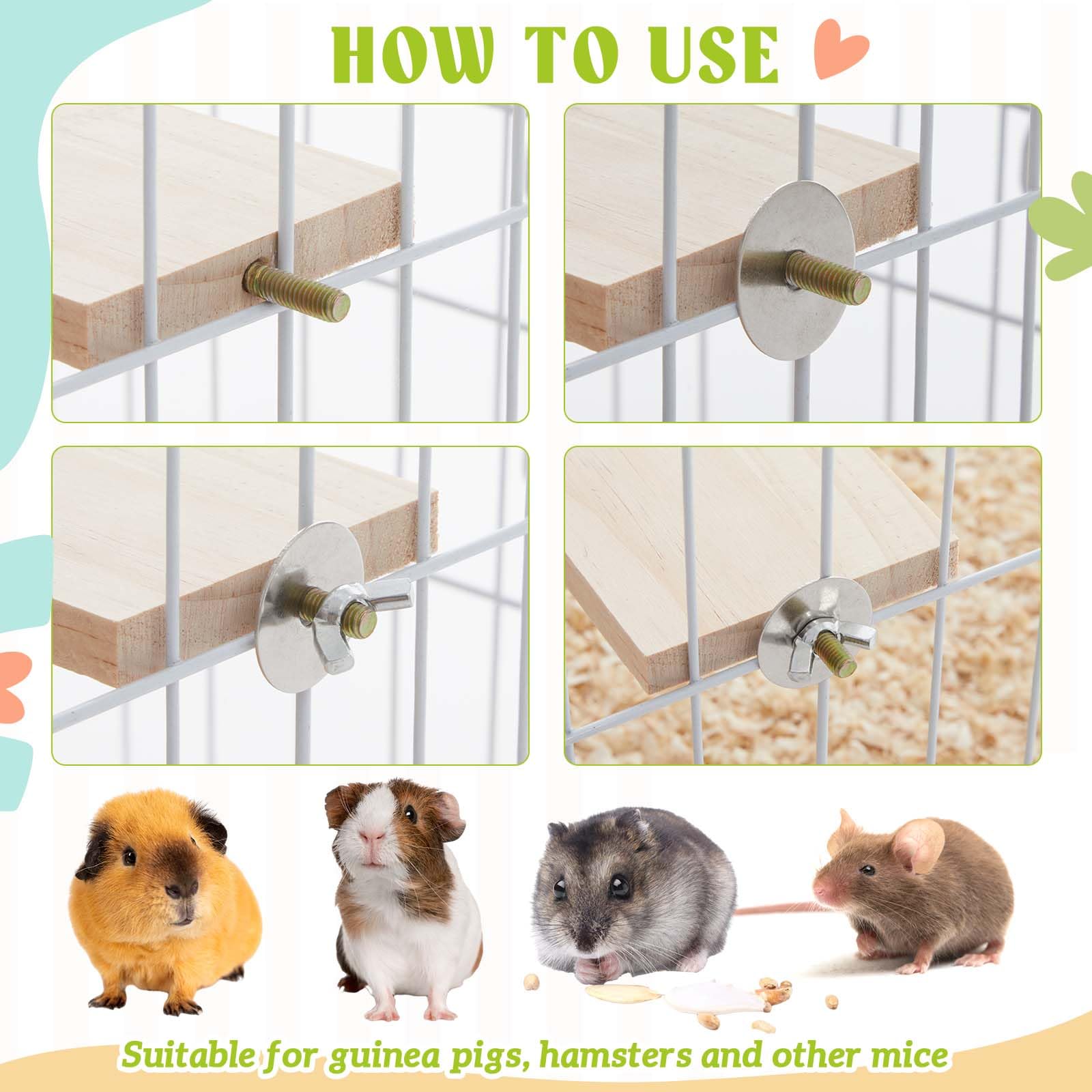 DoubleFill in-cage installation view shows quick, secure mounting in a small animal habitat