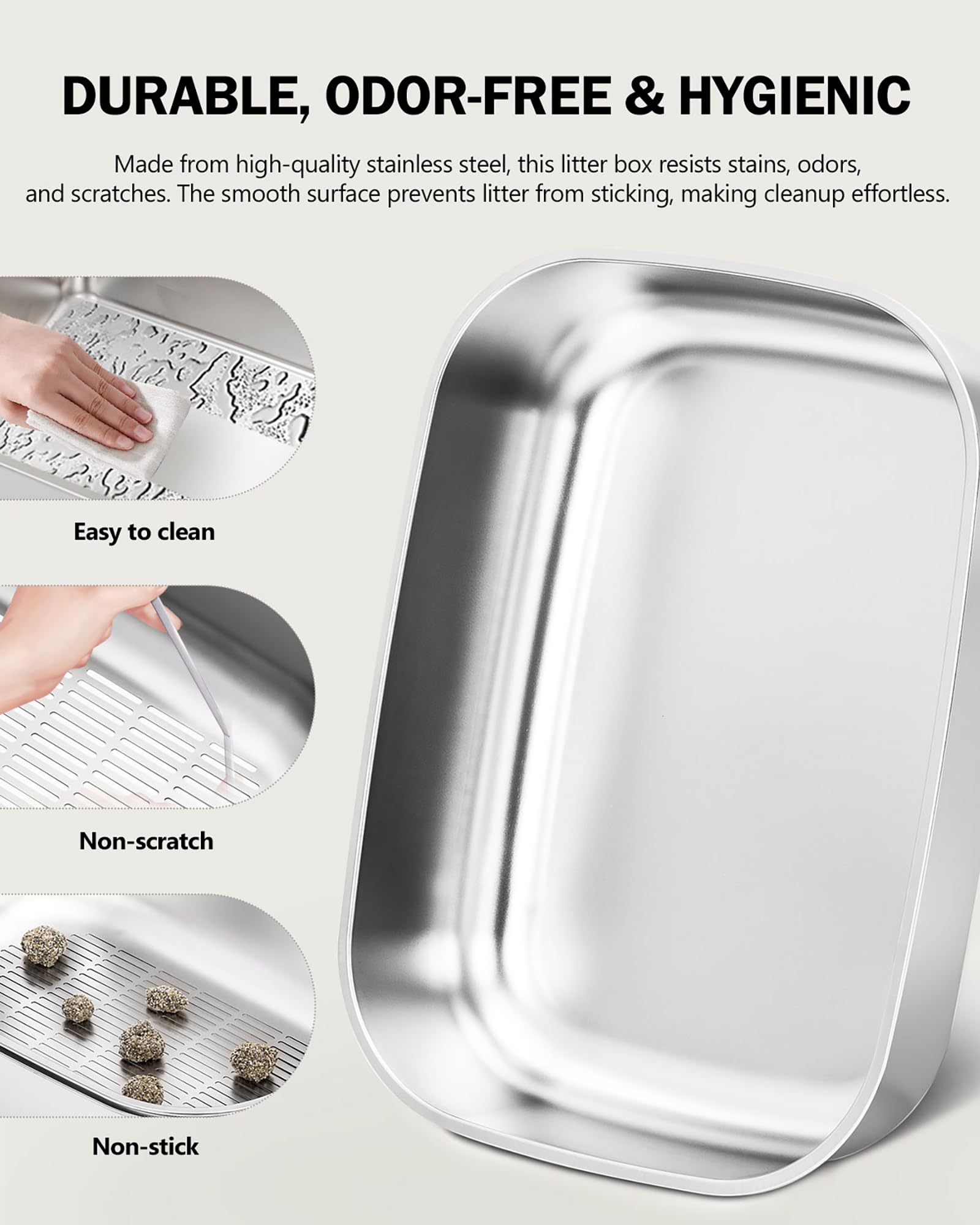 DOWANQO enclosure setup for flexible litter box configuration.