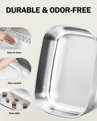 DOWANQO scoop and holder included for quick waste removal.