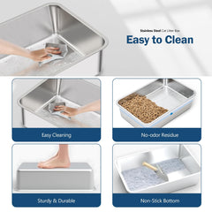 DOWANQO litter scoop and holder for quick waste removal