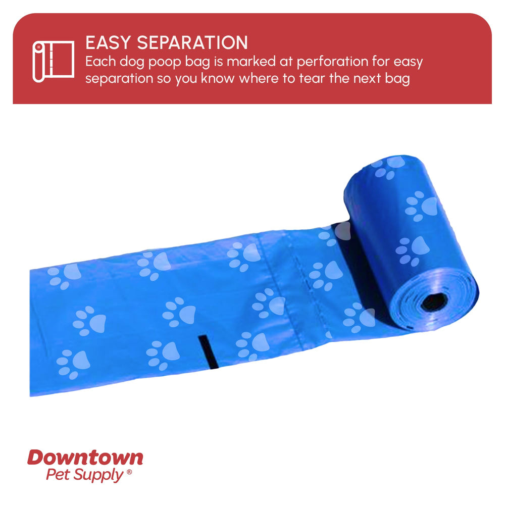 Downtown Pet Supply bone-shaped dispenser clips to leash for easy access.
