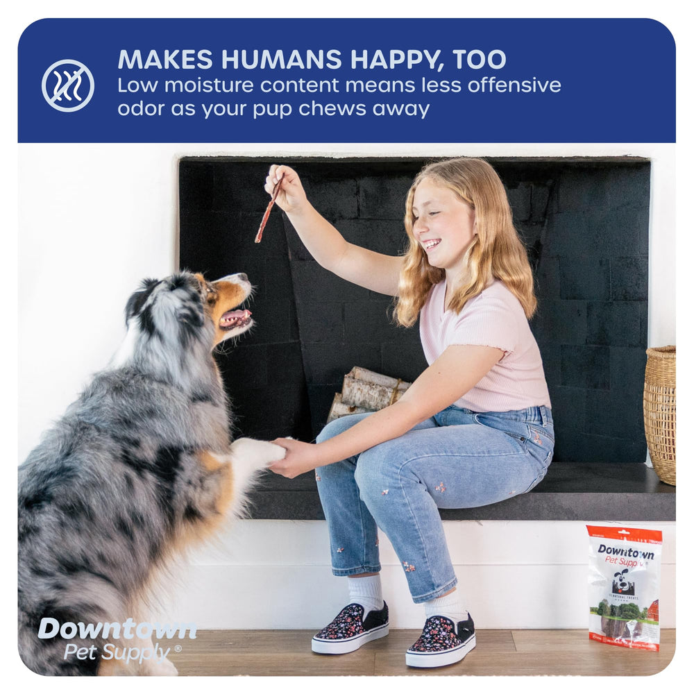 Downtown Pet Supply bully sticks ready for daily treat time.