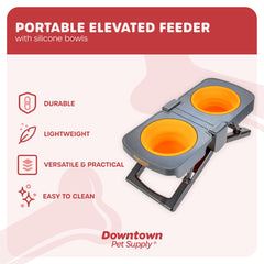 Downtown Pet Supply collapsible silicone bowls ready for on the go hydration and meals