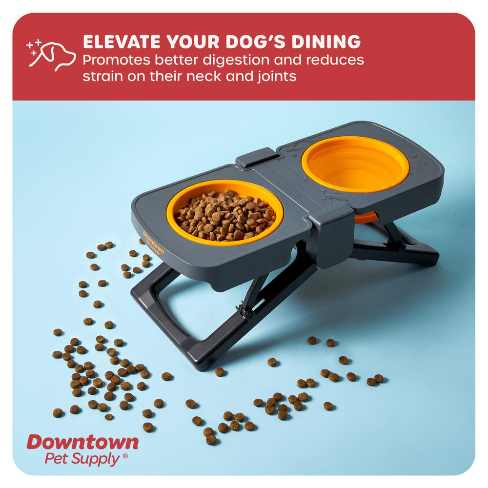 Downtown Pet Supply dual bowls dishwasher safe for quick cleanup after meals