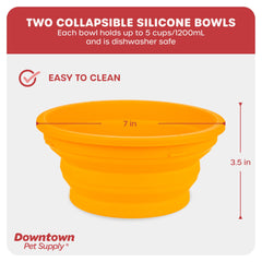 Downtown Pet Supply elevated feeder ergonomic design supports easy dining at home or away
