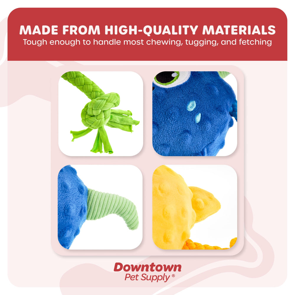 Downtown Pet Supply monster squeak ball inside for continued sound cues during play