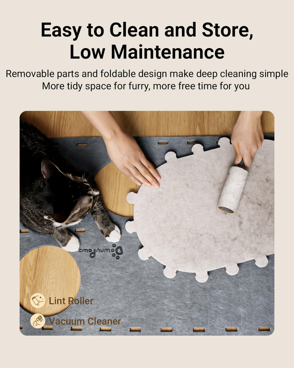 DownyPaws multicat haven demonstrates harmonious space for several cats.