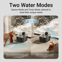 DownyPaws cat water fountain cordless design demonstrates placement anywhere in your home.