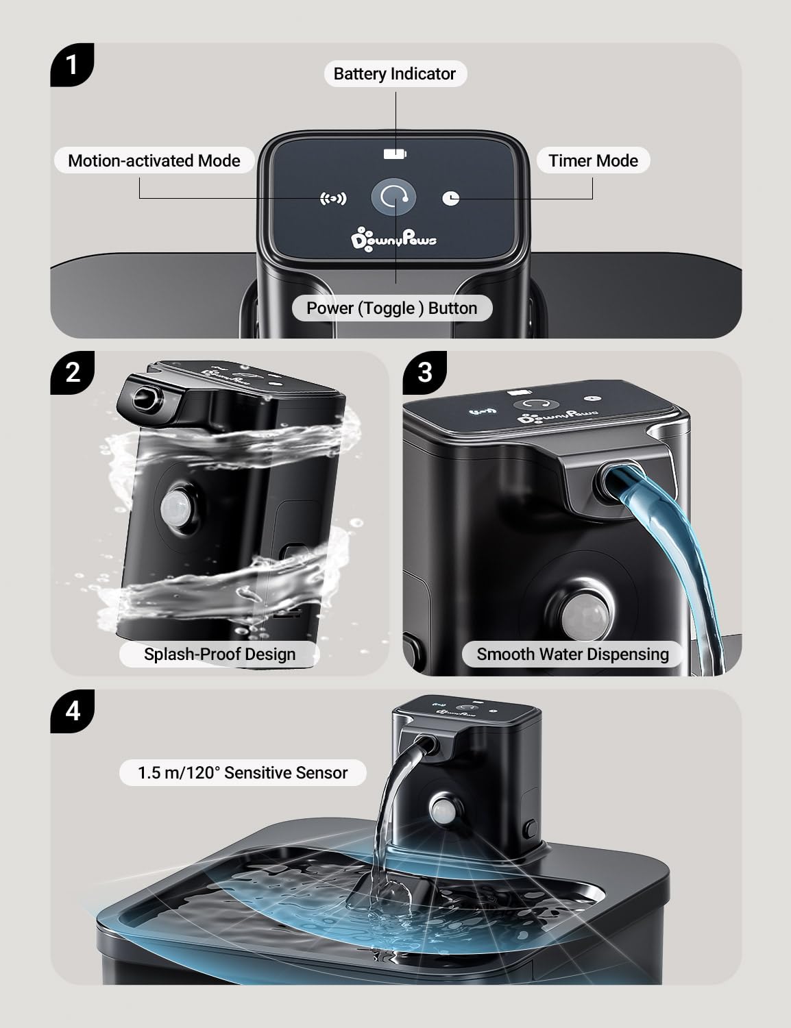 DownyPaws hand-washable design simplifies maintenance