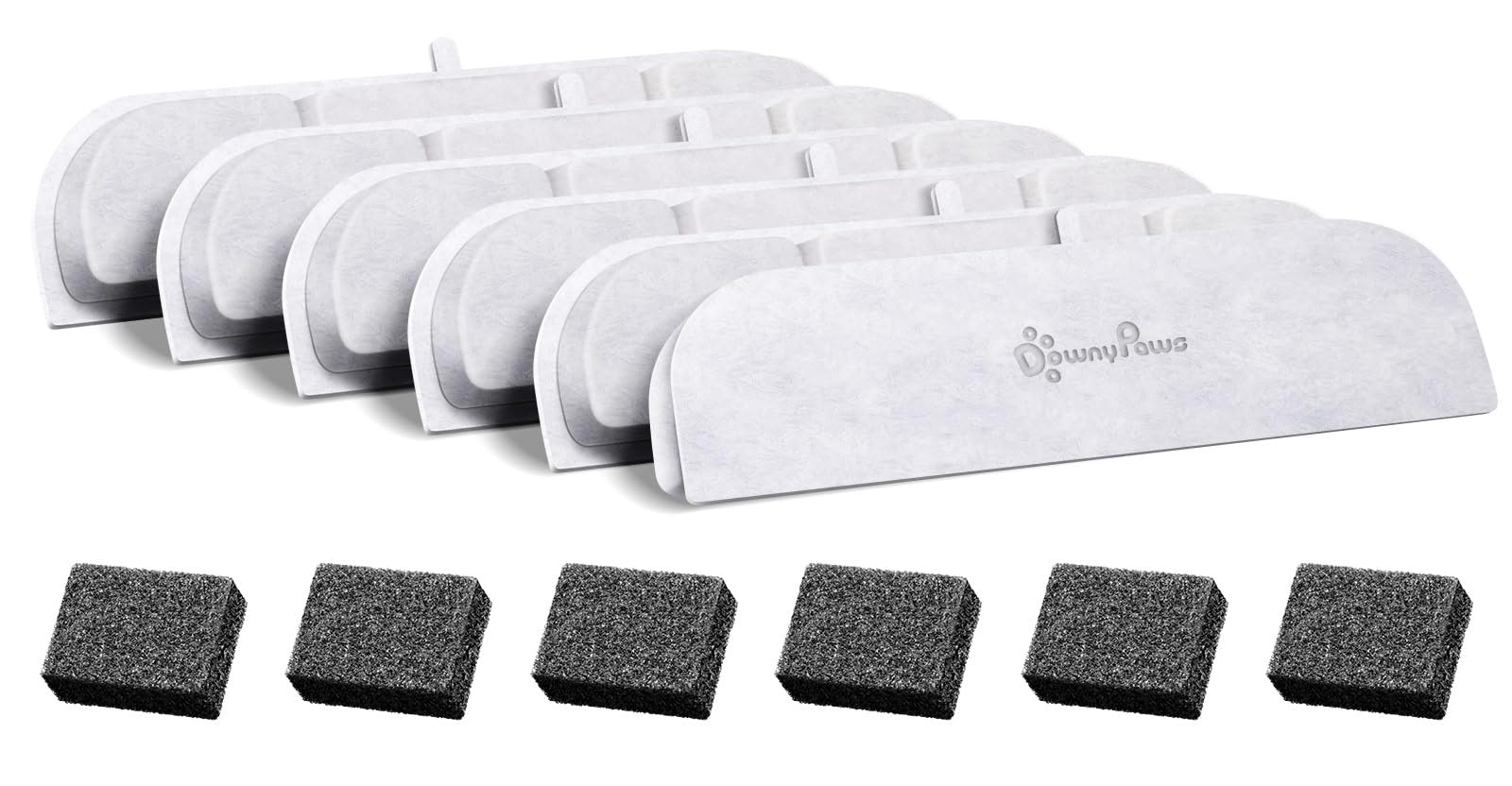 DownyPaws replacement-filter-pack for DPWFP6 delivers multi-layer filtration for cleaner drinking water