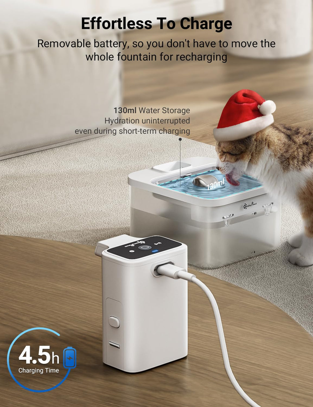 DownyPaws Fursink easy-clean design simplifies regular maintenance.