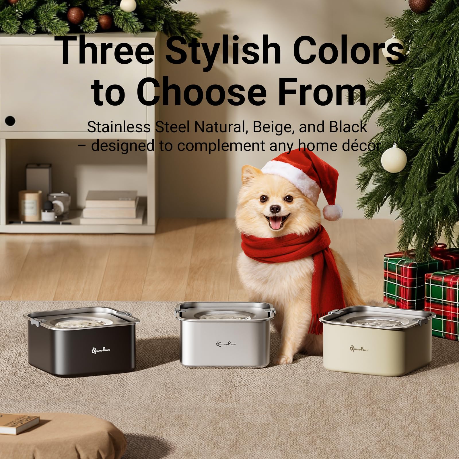 DownyPaws modern rectangular design fits kitchens and entryways