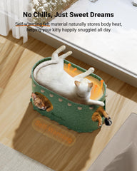DownyPaws PeekaPurr forest 360° enclosure provides safe retreat.