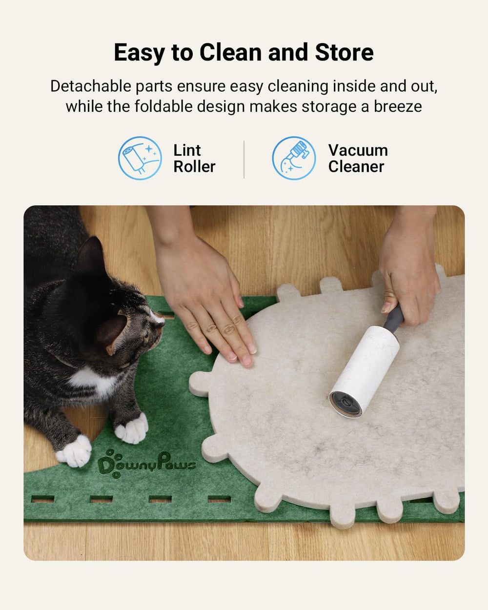 DownyPaws PeekaPurr forest easy assembly with detachable parts.