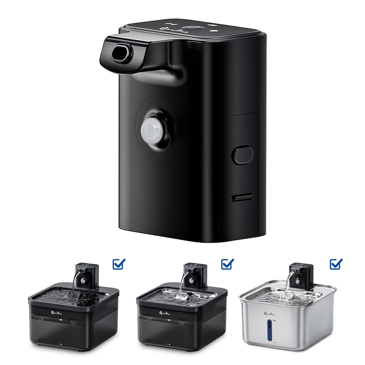 DownyPaws replacement battery compartment front view with easy-fit design