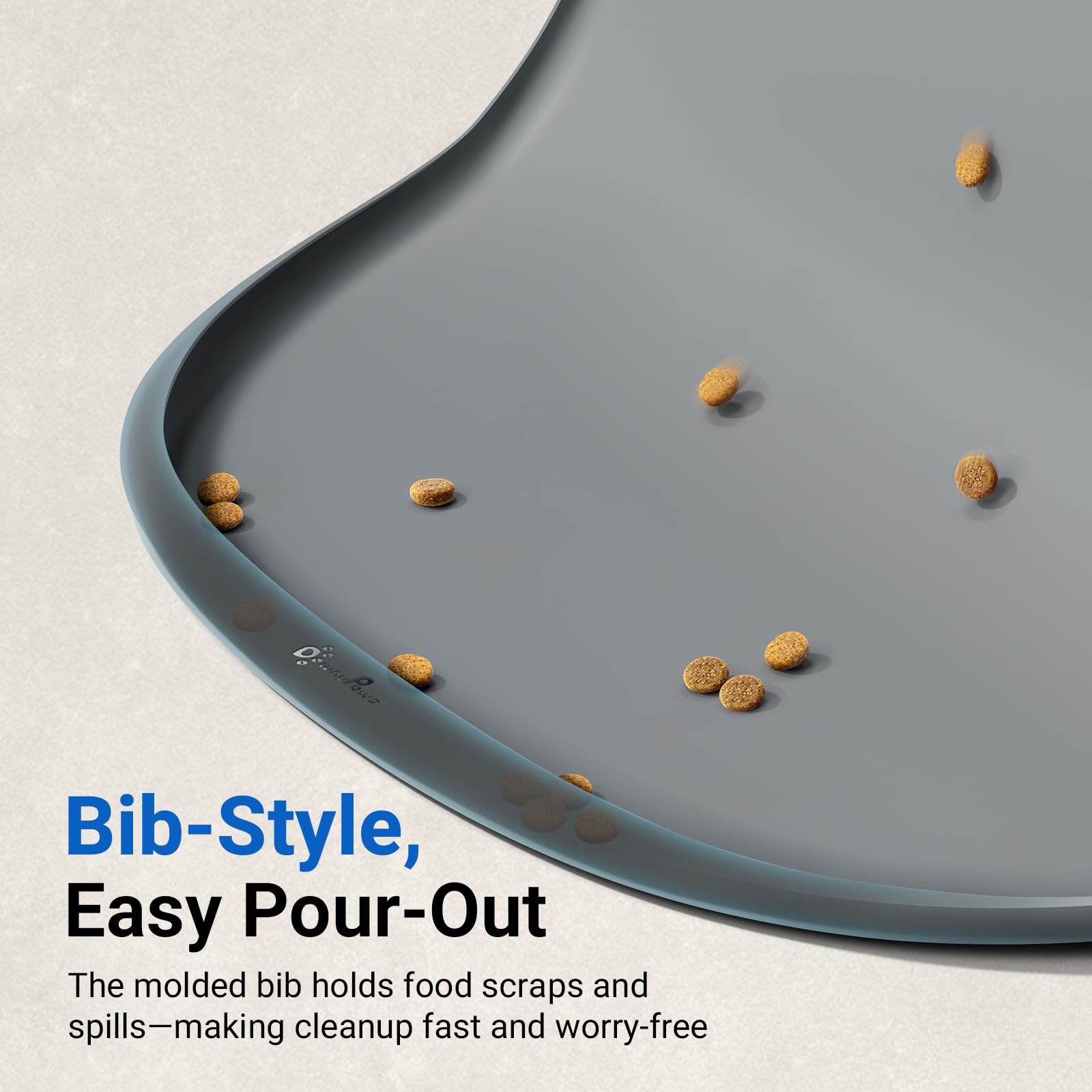 DownyPaws two-size option shows fit for different bowls and fountains.