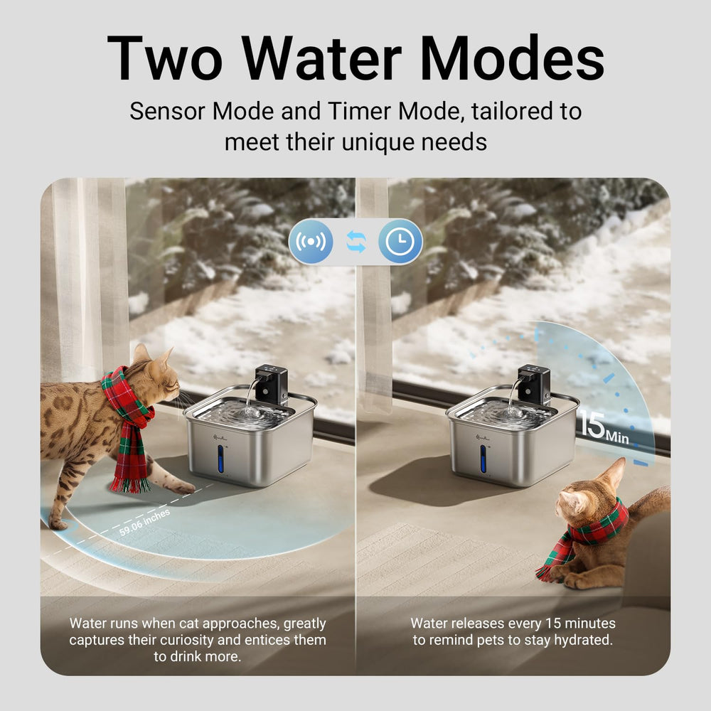 DownyPaws water fountain 4000mah battery provides extended use during power outages.