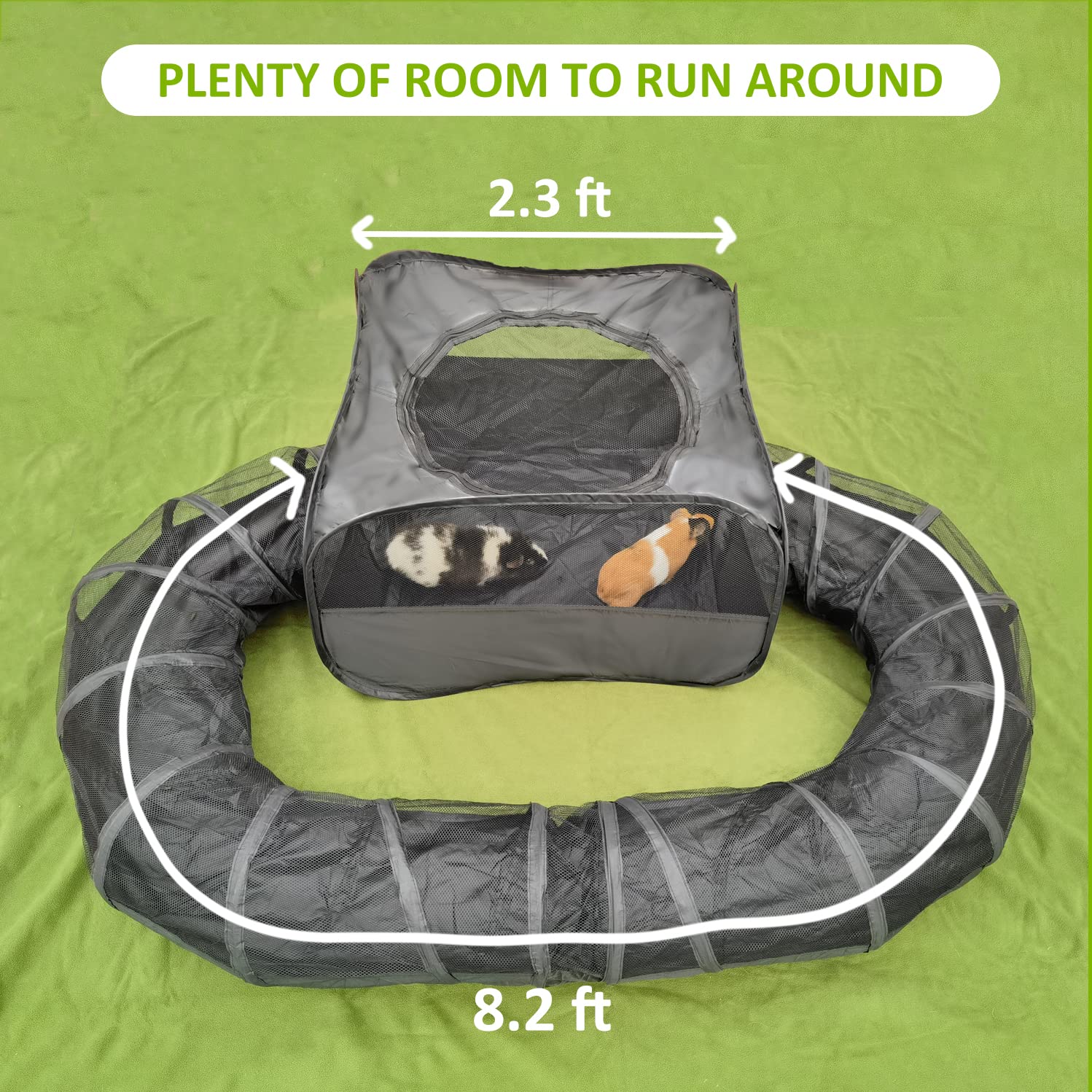 DOZZOPET breathable mesh top and durable bottom ensure ventilation and easy cleaning.