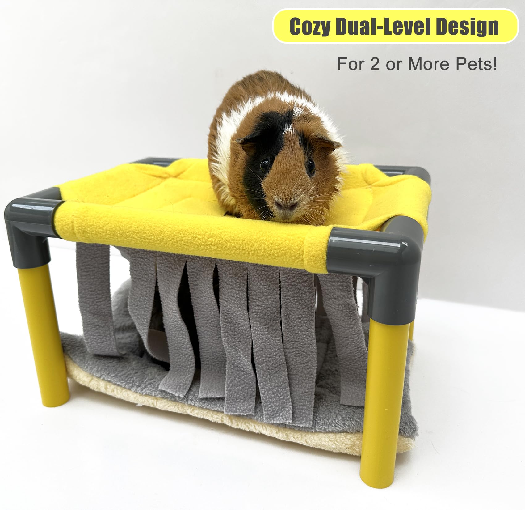 DOZZOPET fleece forest hide out provides privacy and playful exploration space.