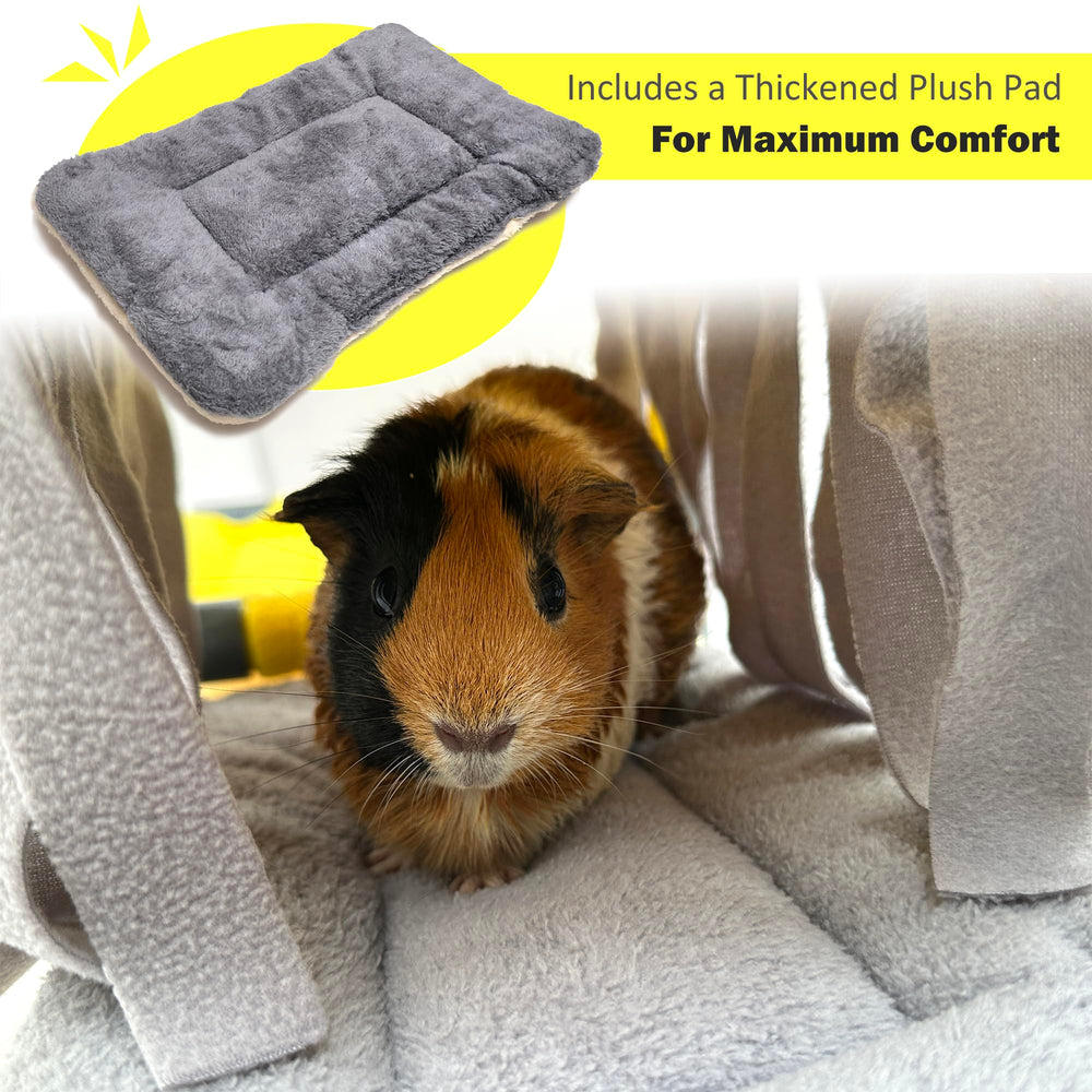 DOZZOPET plush mat enhances comfort and creates a cozy hideout.