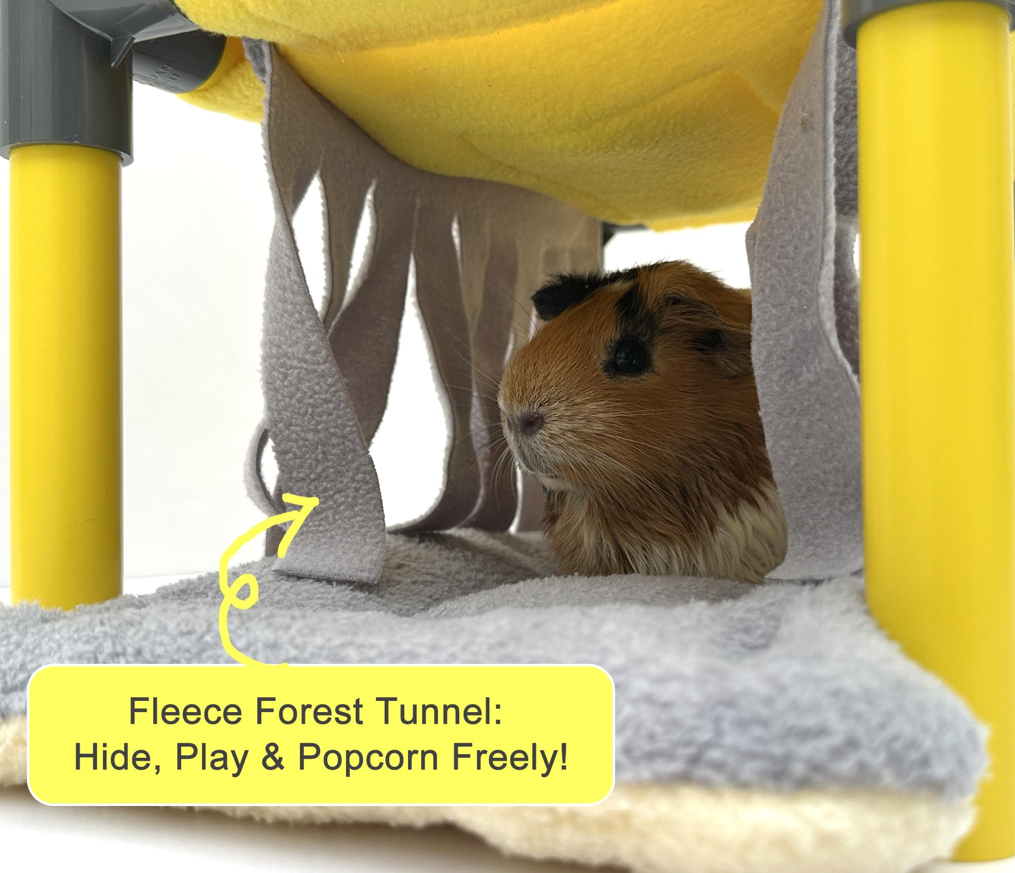 DOZZOPET PVC frame durable stand keeps the loft sturdy and easy to clean.