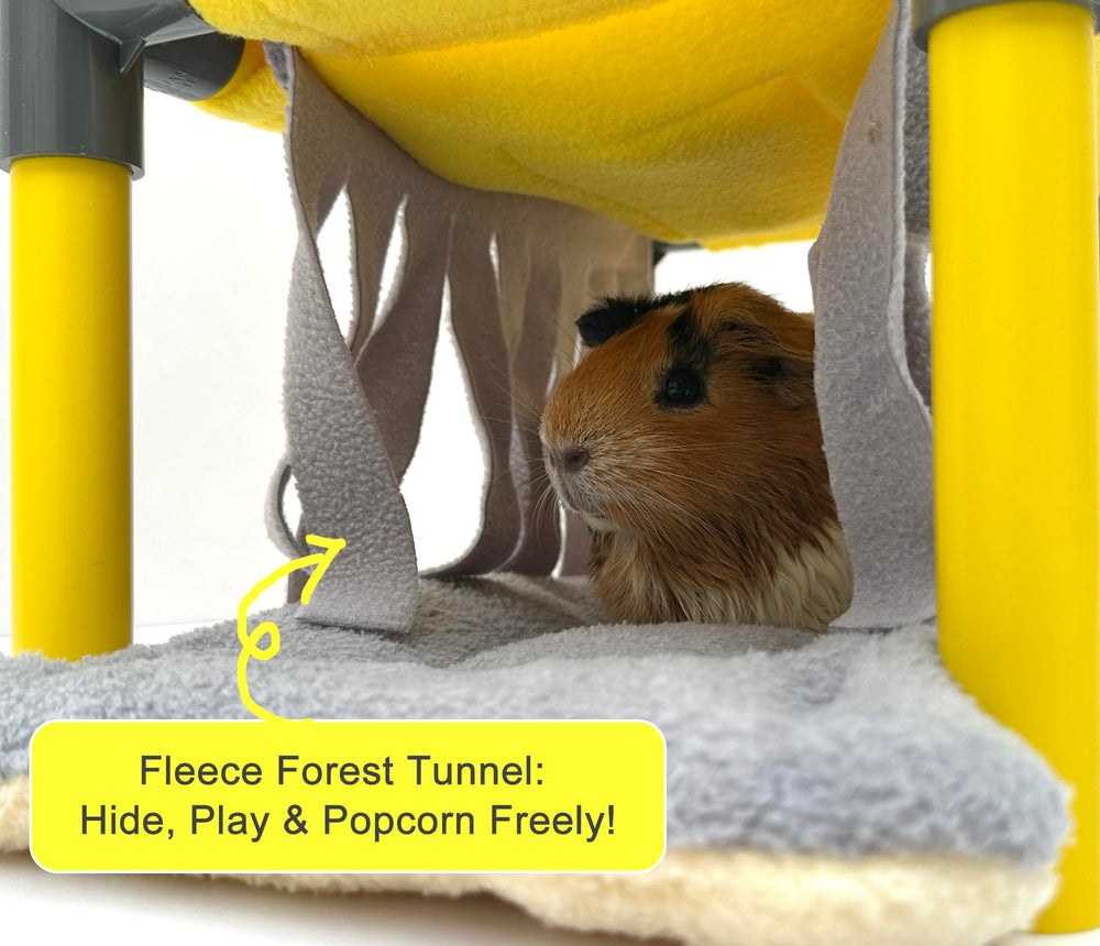 DOZZOPET PVC frame durable stand keeps the loft sturdy and easy to clean.
