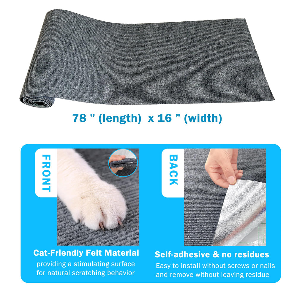 DOZZOPET scratch mat used on cat tree as replacement surface