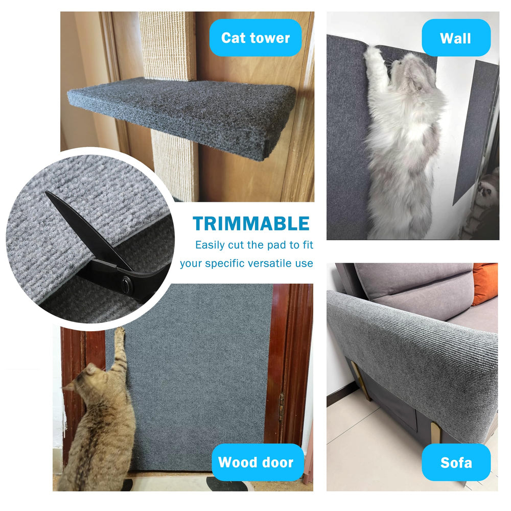 DOZZOPET scratch mat removal leaves no sticky residue