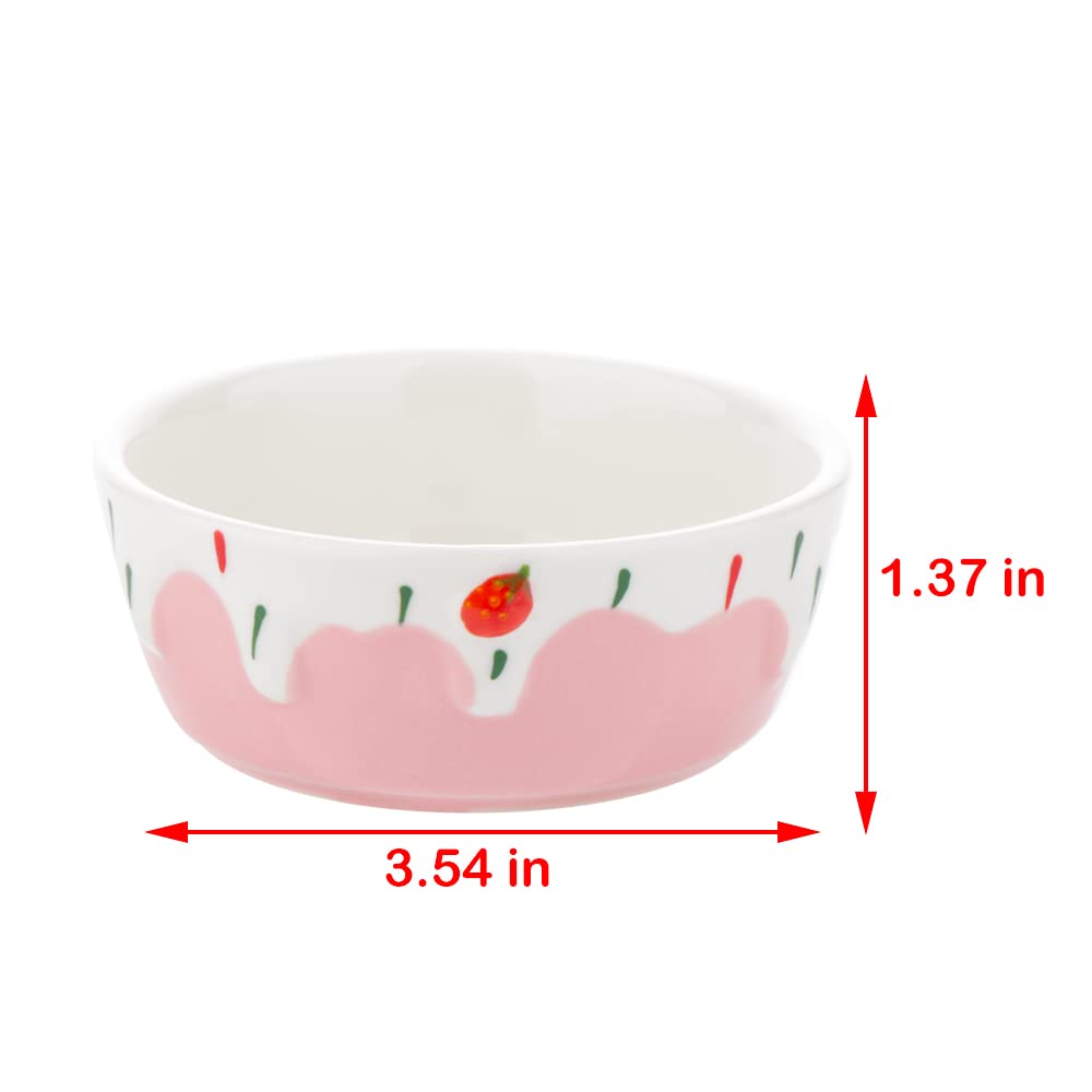 DQITJ durable ceramic bowl safe for hamsters and pets.