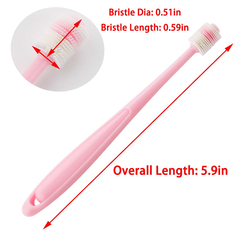 DQITJ non-slip handle design for comfortable brushing sessions