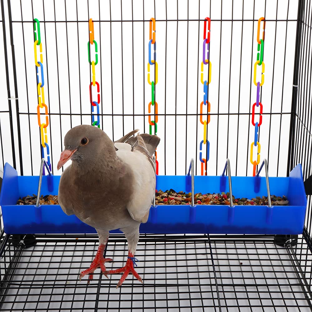 DQITJ pigeon feeder 8-slot design enables multiple birds to eat simultaneously