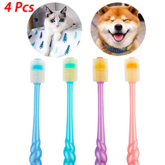 DQITJ soft silicone head close-up showing pet-friendly brushing.