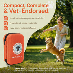 Dr Brahmsy’s Pet First Aid Kit compact travel case keeps essentials organized