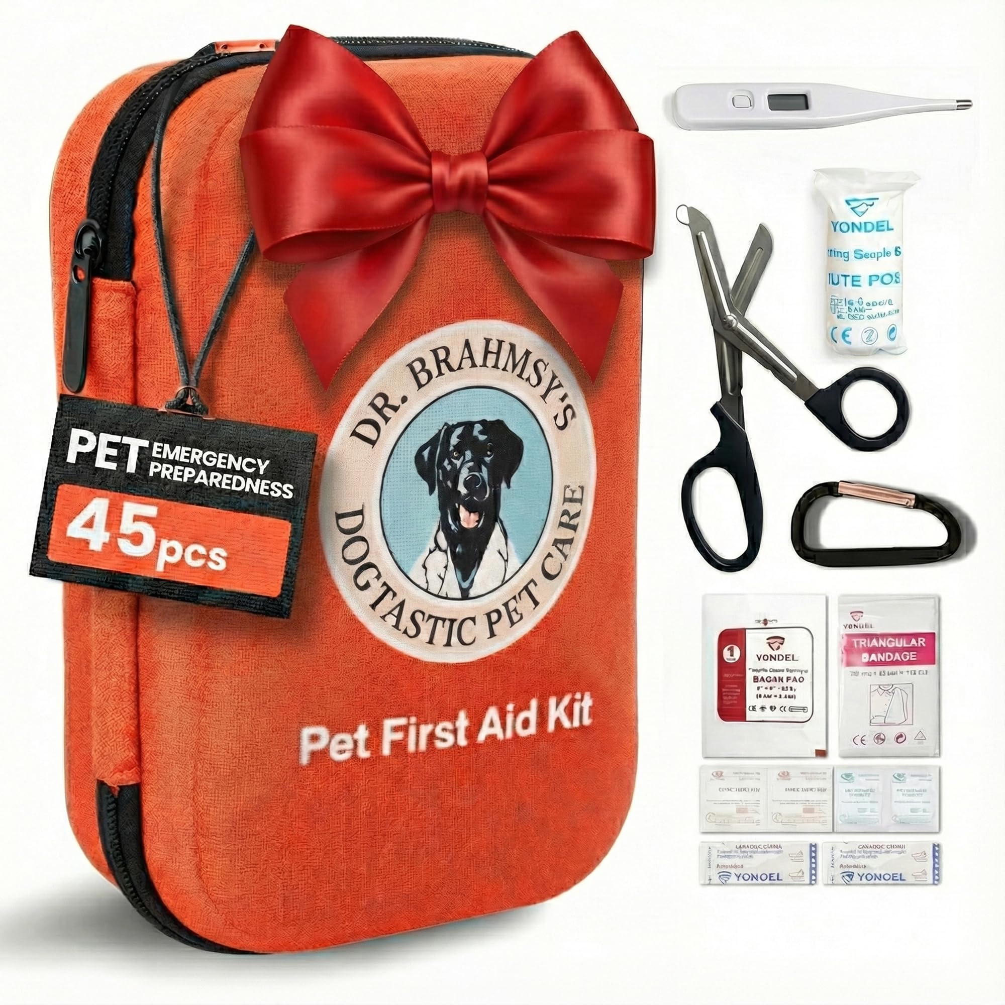 Dr Brahmsy’s Pet First Aid Kit waterproof pouch ready for home and travel