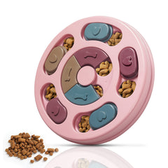 DR CATCH dog puzzles pink top view for mental enrichment.