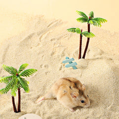 DR.DUDU Hamster Bath Sand in-bath area demonstrates easy setup and use