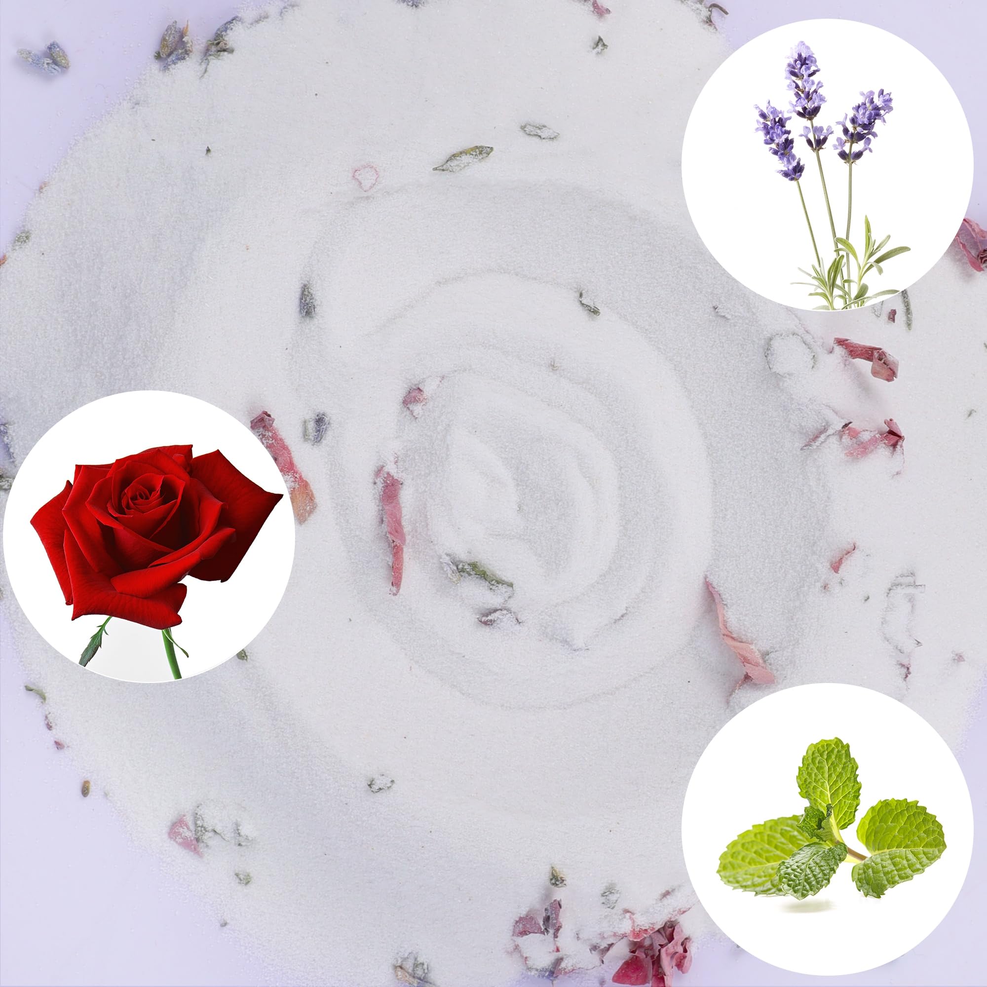 DR.DUDU hamster bath sand with rose petals adds natural fragrance