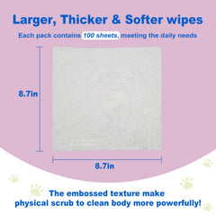 DR.EASY Odor Remover Pet Wipes self-seal open bag demonstrates easy grab-and-go cleaning