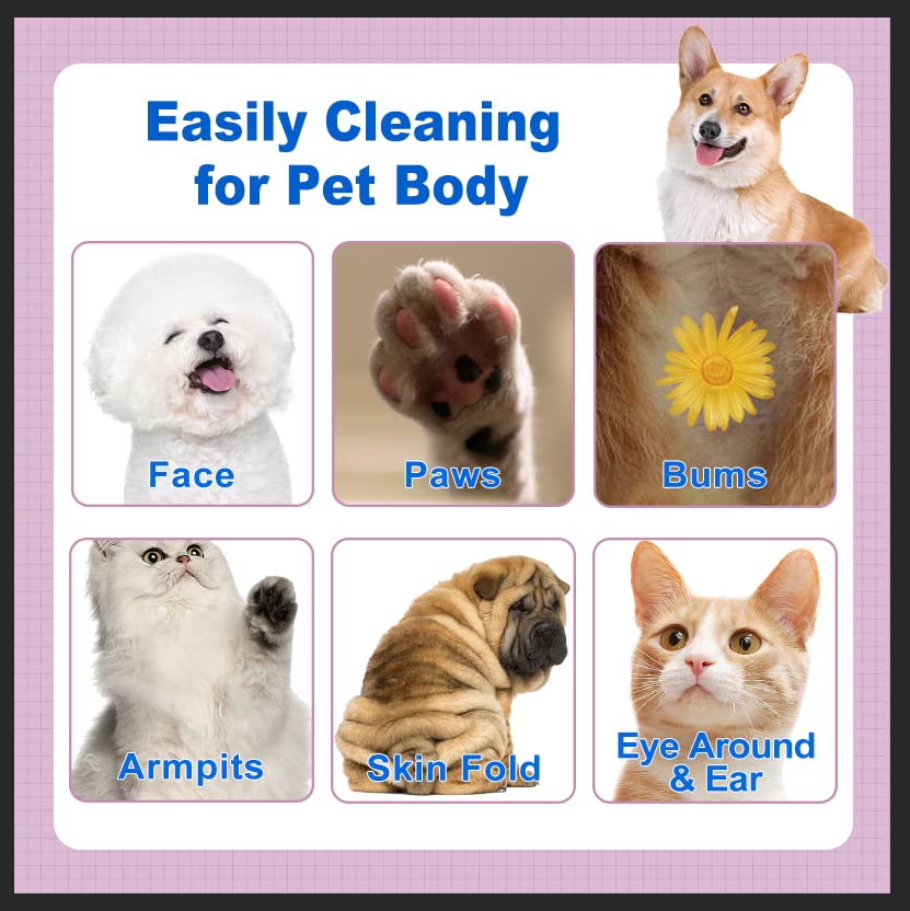 DR.EASY Wipes around nose and bum provide gentle cleansing and odor control