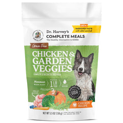 Dr. Harvey's Chicken & Garden Veggies trial bag ready-to-serve nutritious dog meals