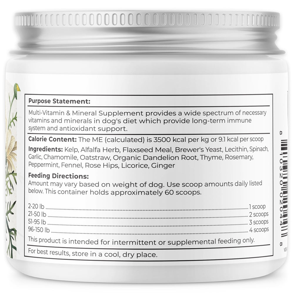 Dr. Harvey's Herbal Multi-Vitamin USA-made badge highlights proudly made in the USA.